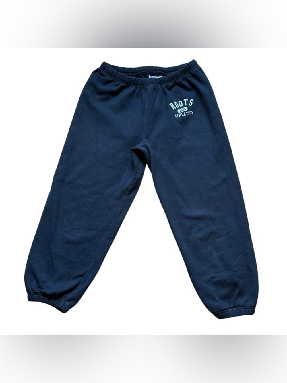 Roots 73 Cropped Joggers Athleisure Loungewear Black Women’s Medium - Picture 2 of 7
